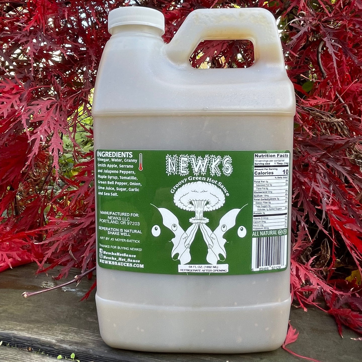 1/2 Gallon Newks Jugs (64 oz)