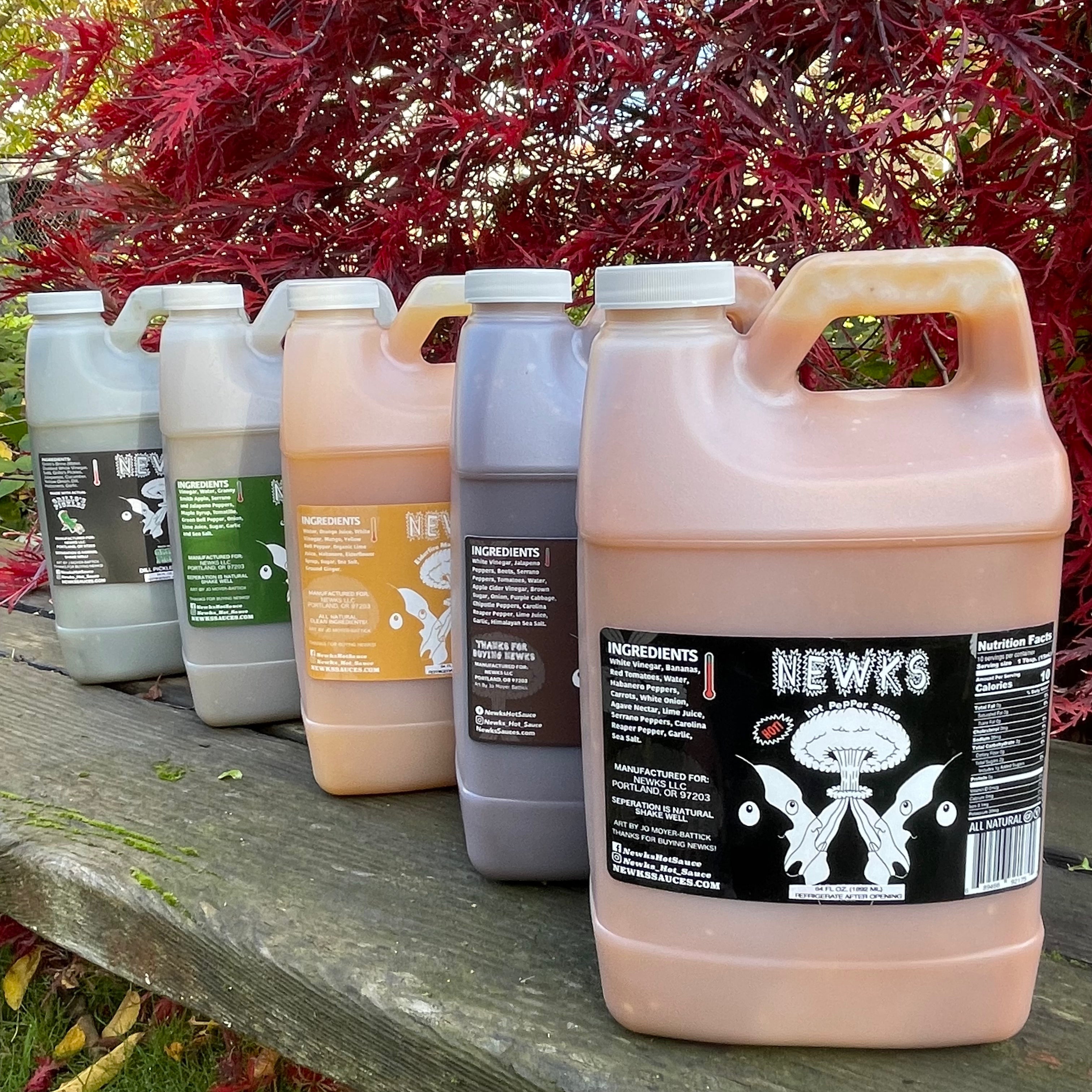1/2 Gallon Newks Jugs (64 oz)