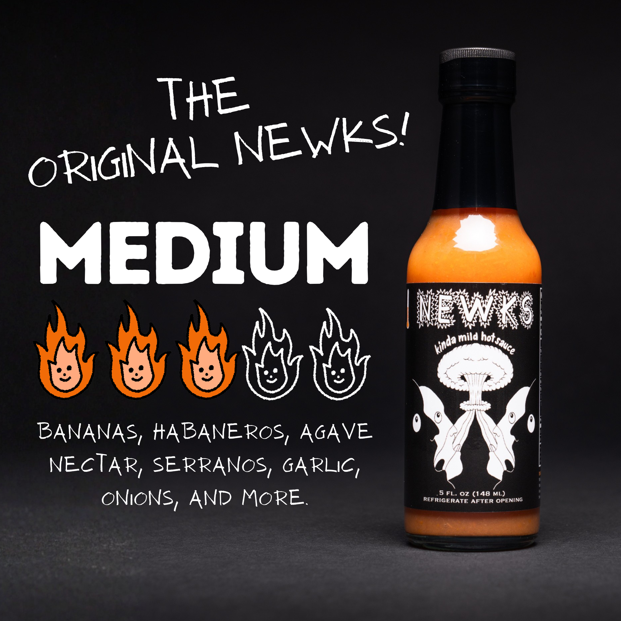 Newks OG Sauce - The 'Kinda Mild' (Banana + Habanero)