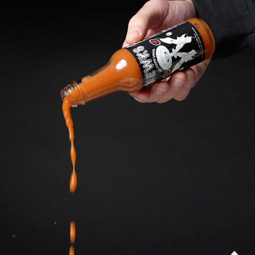 Hot Pepper Sauce (Banana + Carolina Reaper)