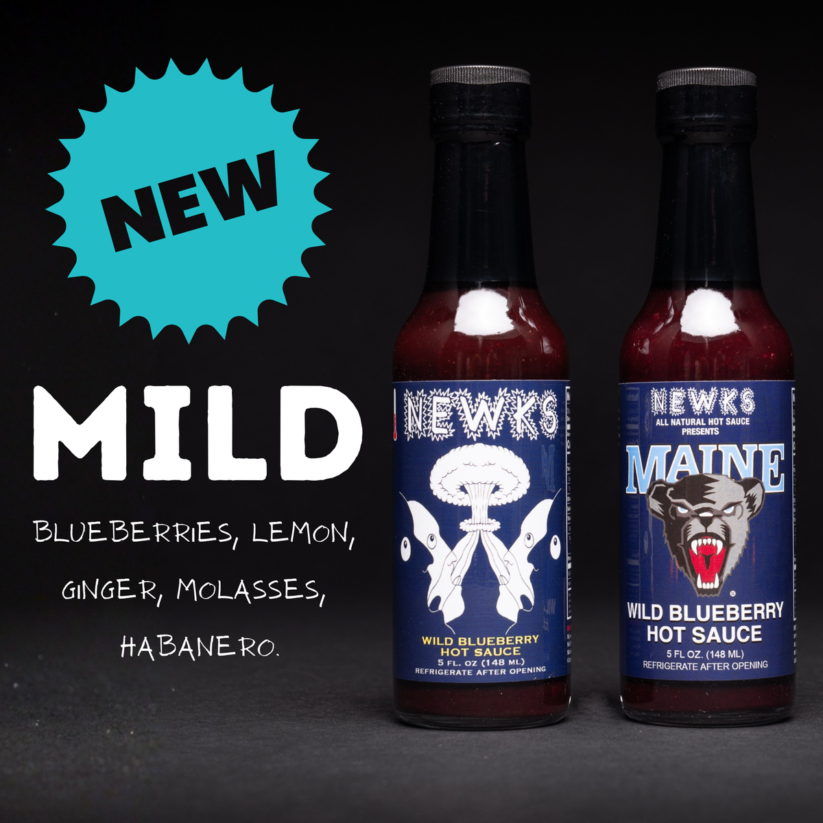 NEW FLAVOR: Wild Blueberry Hot Sauce! (MILD)