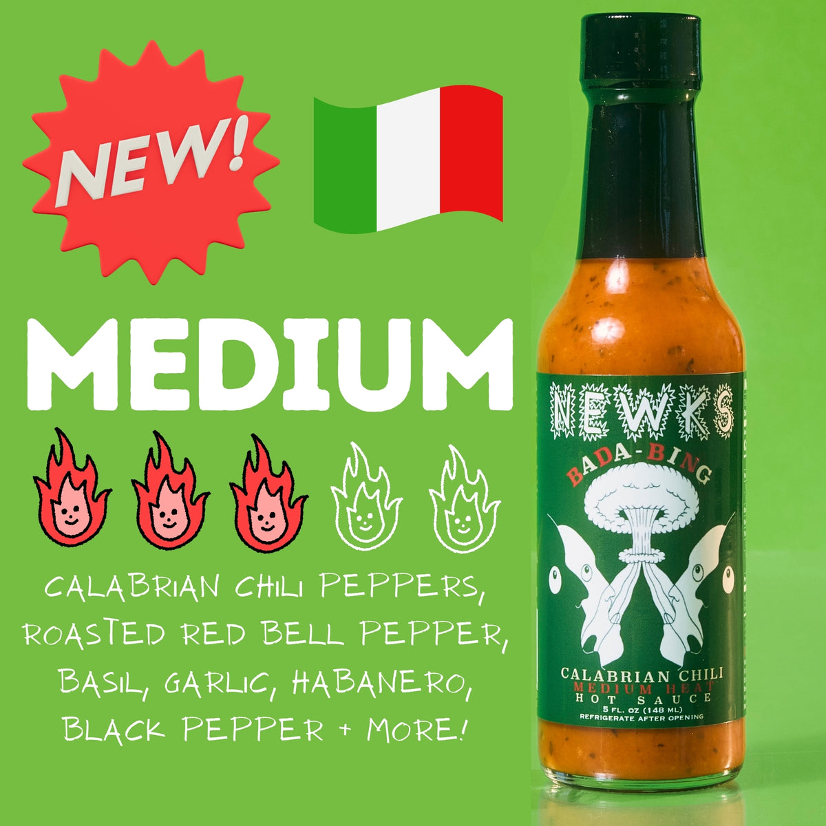 Newks Bada-Bing Hot Sauce (Calabrian Chili Sauce)