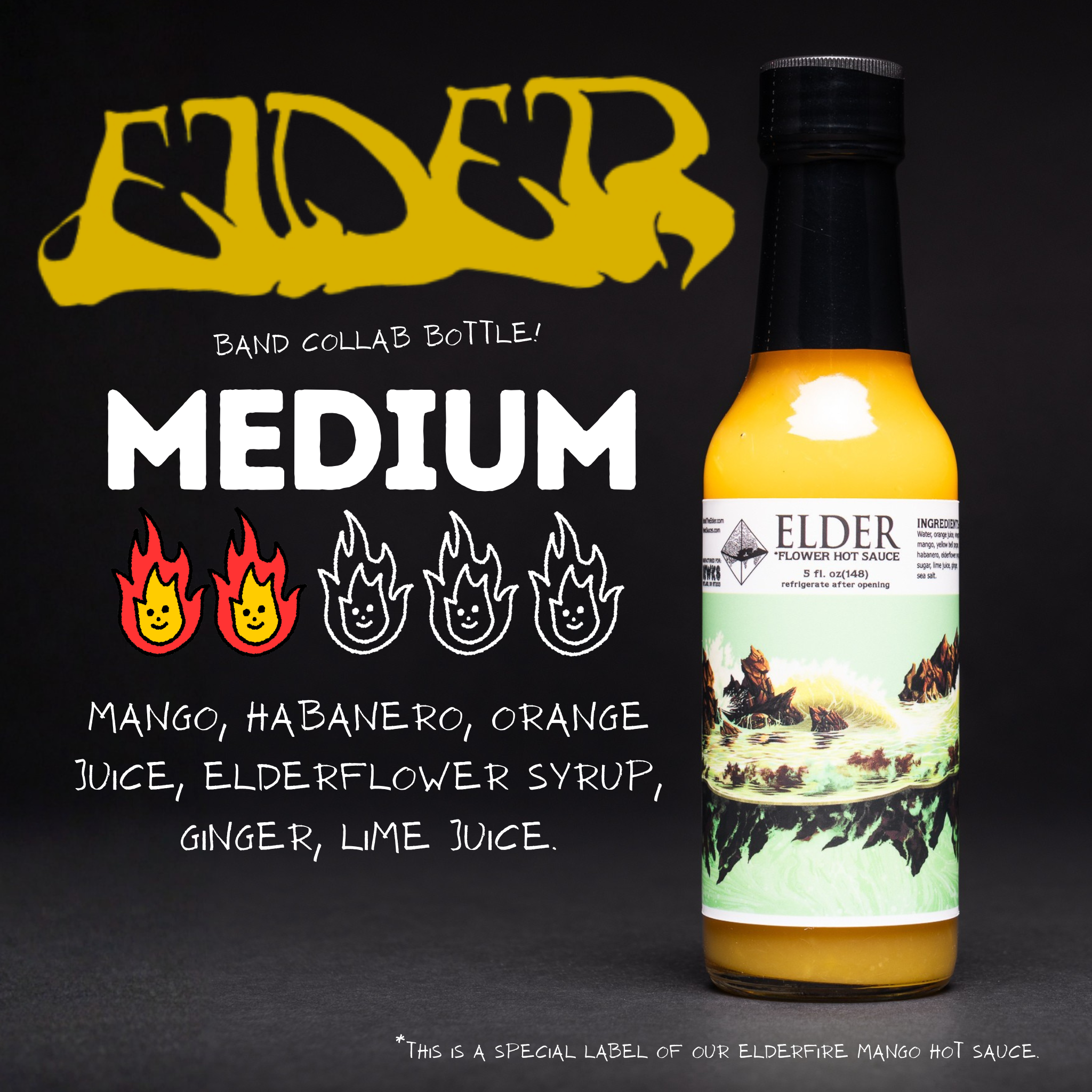 ELDER 'Reflections of a Floating World' Hot Sauce